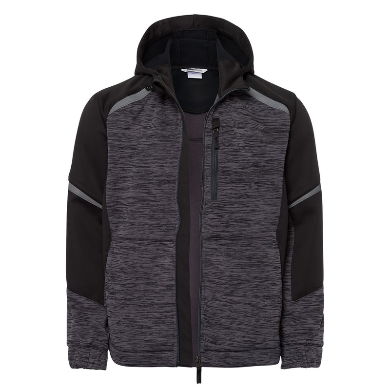Sweatshirtjacke mit Kapuze PROcasuals | CWS Workwear | grau/schwarz
