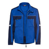 Arbeitsjacke blau/dunkelblau Pro Line | CWS Workwear | Frontansicht mit offenem Reißverschluss