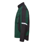 Arbeitsjacke dunkelgrün/dunkelgrau Pro Line | CWS Workwear | seitliche Ansicht