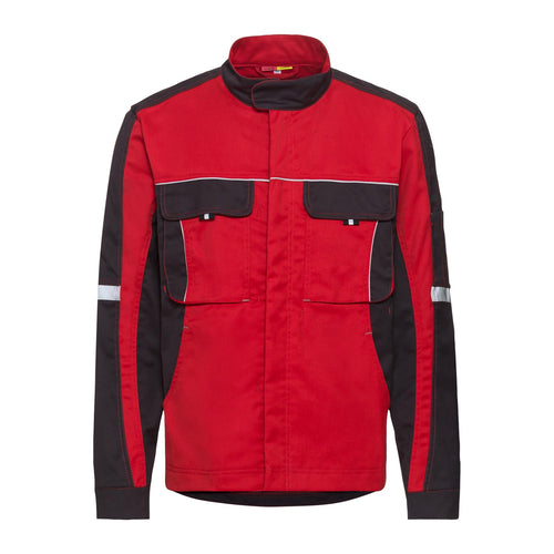 Arbeitsjacke rot/dunkelgrau Pro Line | CWS Workwear | Frontansicht