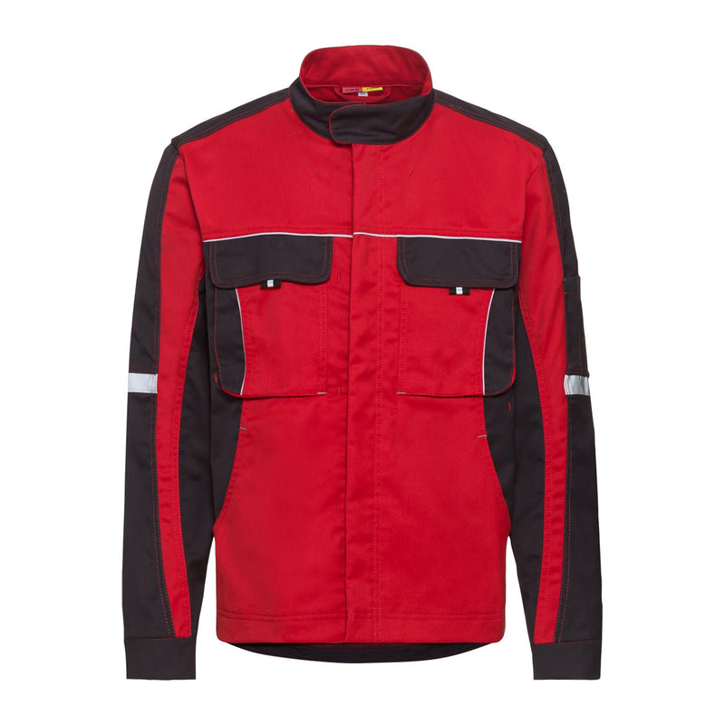 Arbeitsjacke rot/dunkelgrau Pro Line | CWS Workwear | Frontansicht