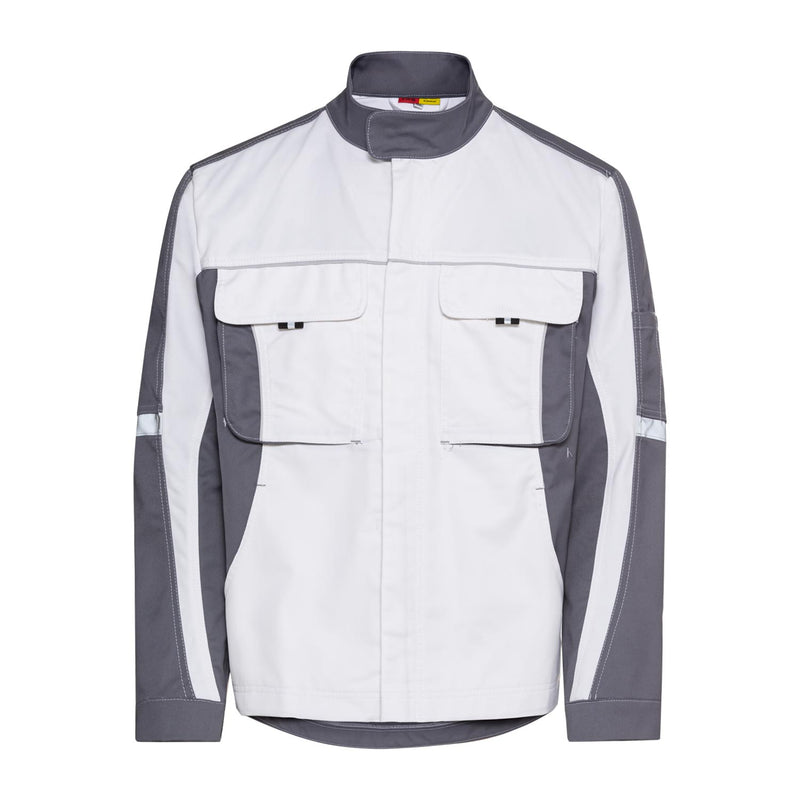Arbeitsjacke weiß/grau Pro Line | CWS Workwear | Frontansicht