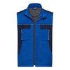 Arbeitsweste blau/dunkelblau Pro Line | CWS Workwear | Frontansicht mit offenem Reißverschluss