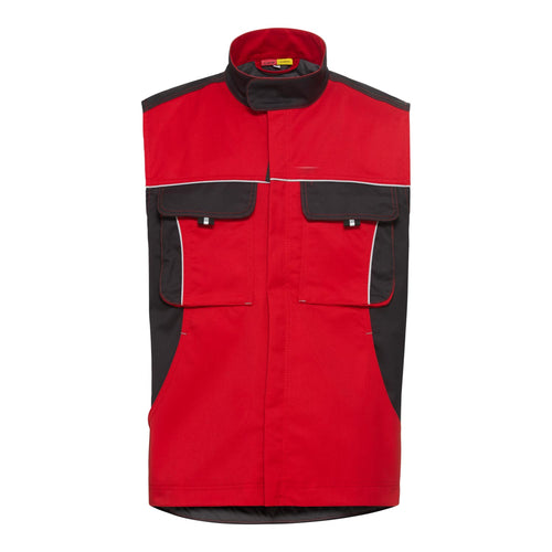 Arbeitsweste rot/dunkelgrau Pro Line | CWS Workwear | Frontansicht