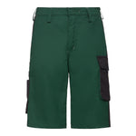 Bermuda dunkelgrün/dunkelgrau Pro Line | CWS Workwear | Frontansicht