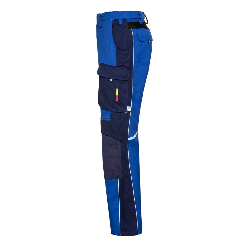CWS Workwear Bundhose Pro Line | blau/dunkelblau | Seitenansicht