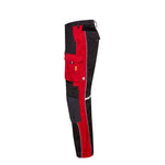 CWS Workwear Bundhose Pro Line | dunkelgrau/rot | Seitenansicht