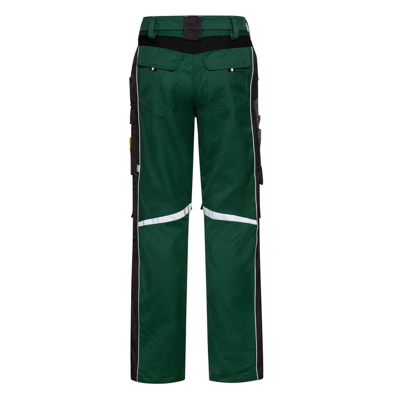 CWS Workwear Bundhose Pro Line | dunkelgrün/dunkelgrau | Rückansicht