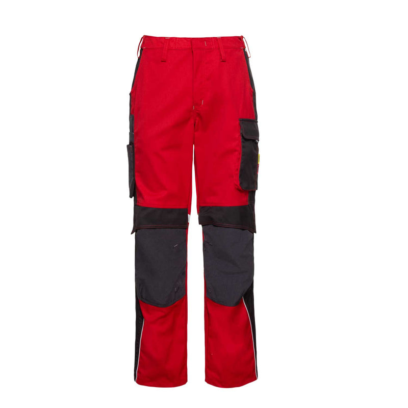 CWS Workwear Bundhose Pro Line | rot/dunkelgrau | Frontansicht