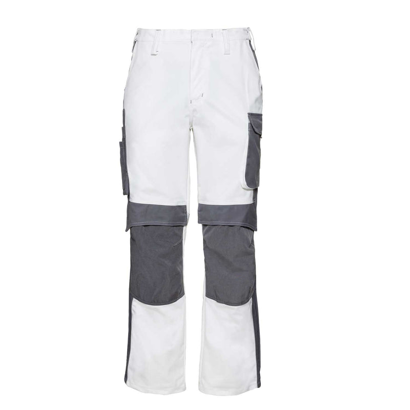 CWS Workwear Bundhose Pro Line | weiß/grau | Frontansicht