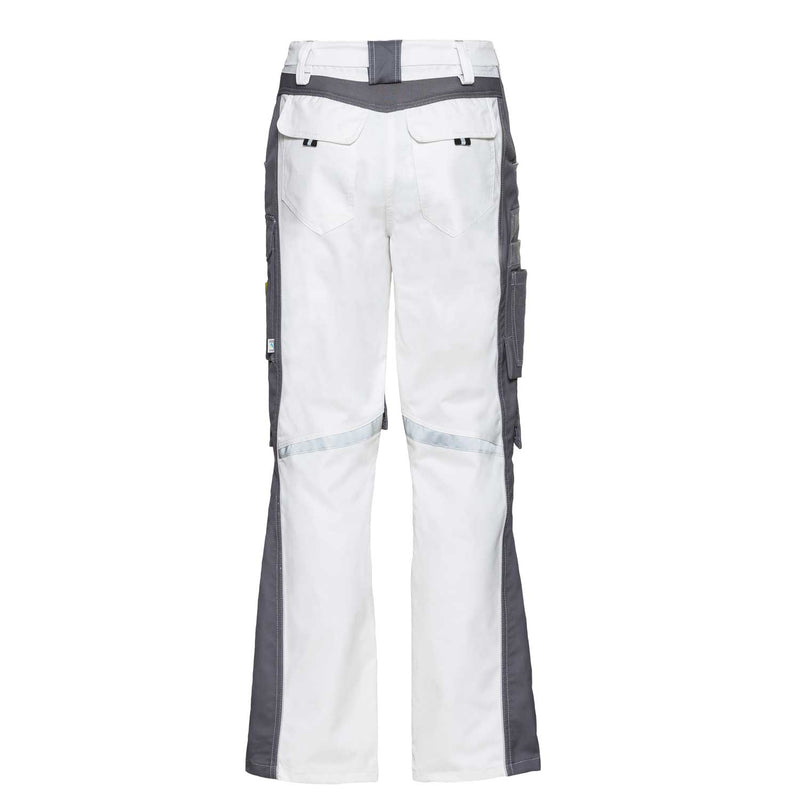 CWS Workwear Bundhose Pro Line | weiß/grau | Rückansicht