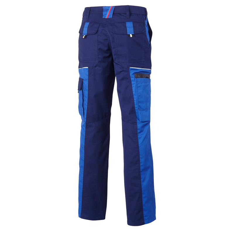 Bundhose zweifarbig Masterline | CWS Workwear | Farbe: marine / blau | Rückansicht