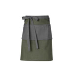 CWS Workwear Bistroschürze Scandic Line | Farbe: dunkelgrün / grau | Vorderansicht