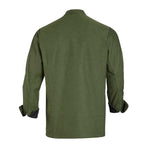 CWS Workwear Kochjacke Herren Scandic Line | Farbe: dunkelgrün / grau | Rückansicht