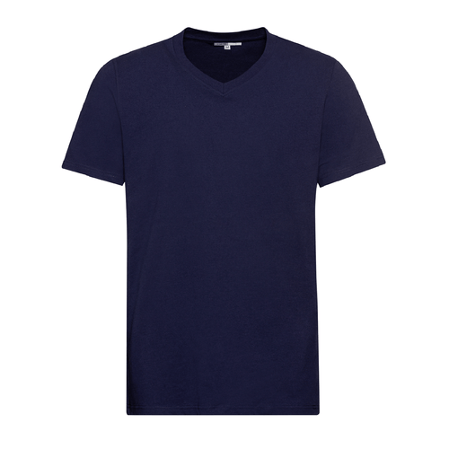 T-Shirt mit V-Ausschnitt - Frontansicht | Farbe: Marine Dunkelblau | CWS Workwear